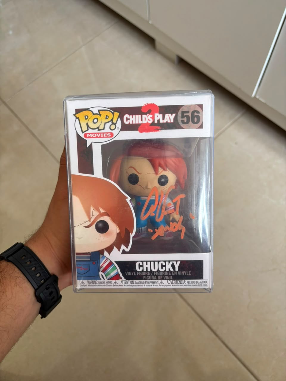 Funko Pop! Chucky #56 autografado por Alex Vincent (copia)